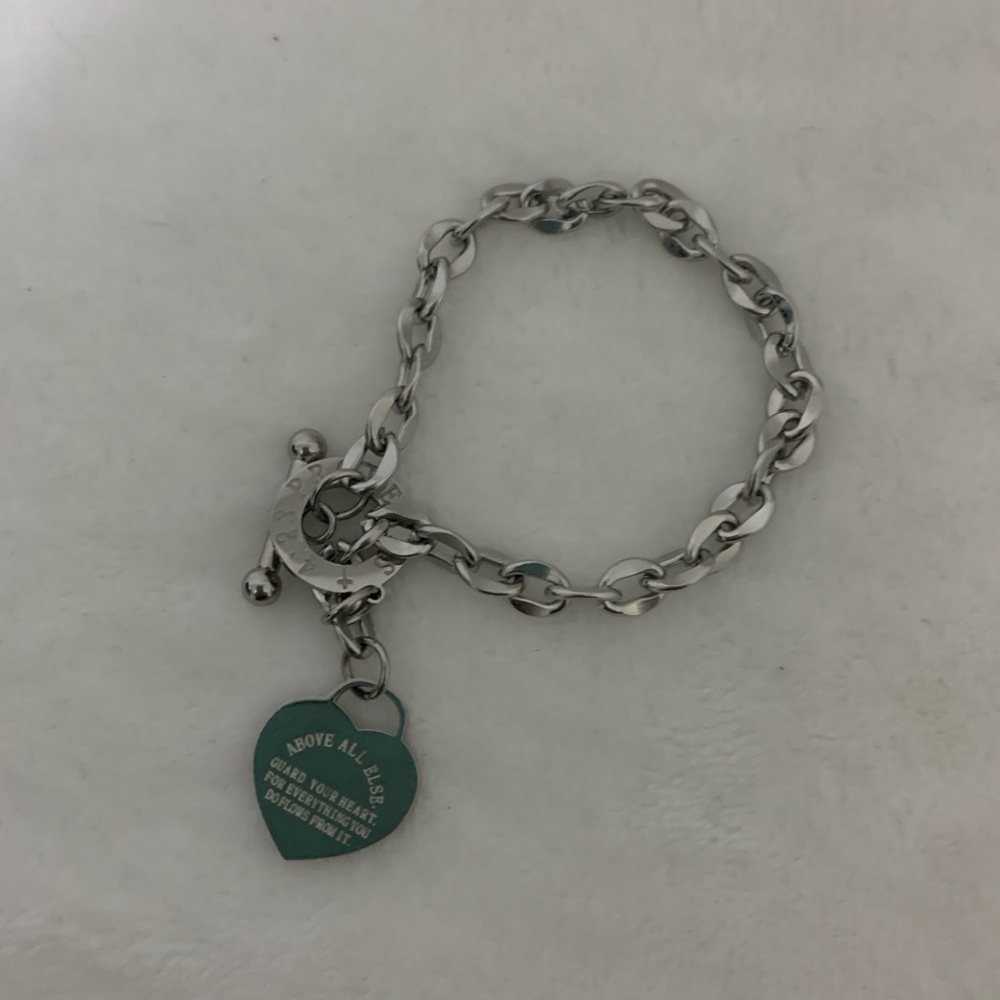 Proverbs Silver Heart Bracelet - image 5